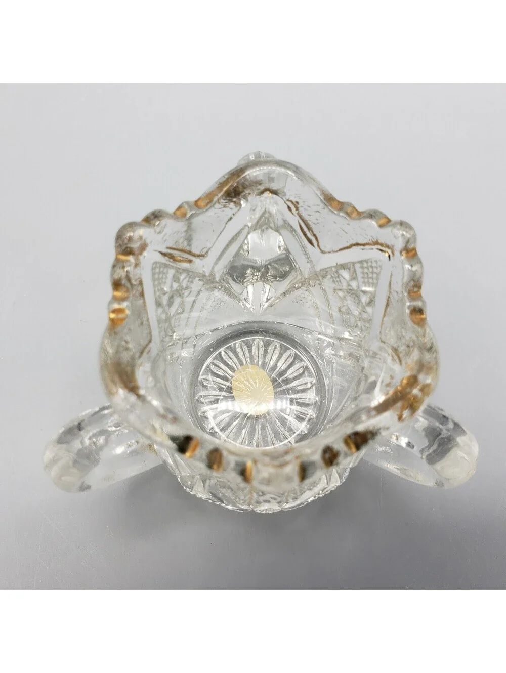 Antique US Glass EAPG Toothpick Holder Minnesota 3 Handle Circa 1898